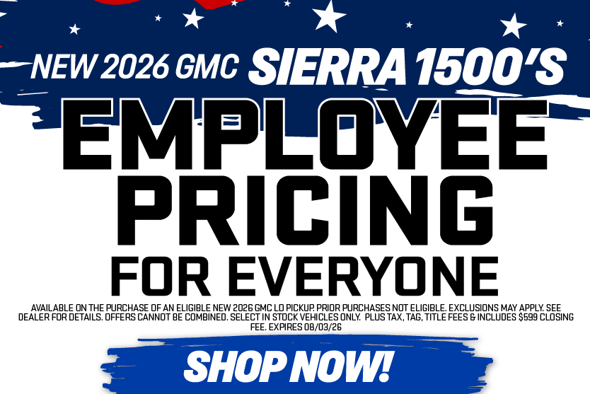 Sierra 1500 Employee Pricing